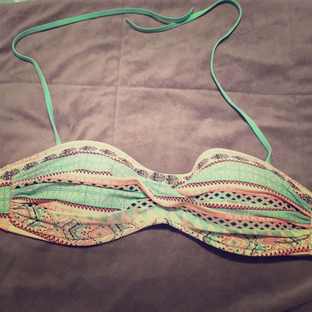 Bright colored bikini top